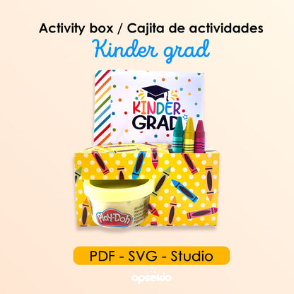 Regalos para graduación de preescolar caja de actividades imprimible
