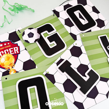 Kit imprimible para fiesta temática de fútbol