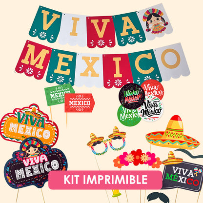Kit imprimible fiestas patrias