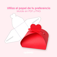 Plantilla Cajita de Corazón – Detalles San Valentín DIY