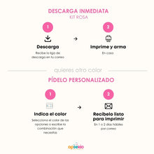 Decoración sencilla para primera comunión - Kit imprimible