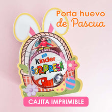 Porta huevo de pascua para imprimir