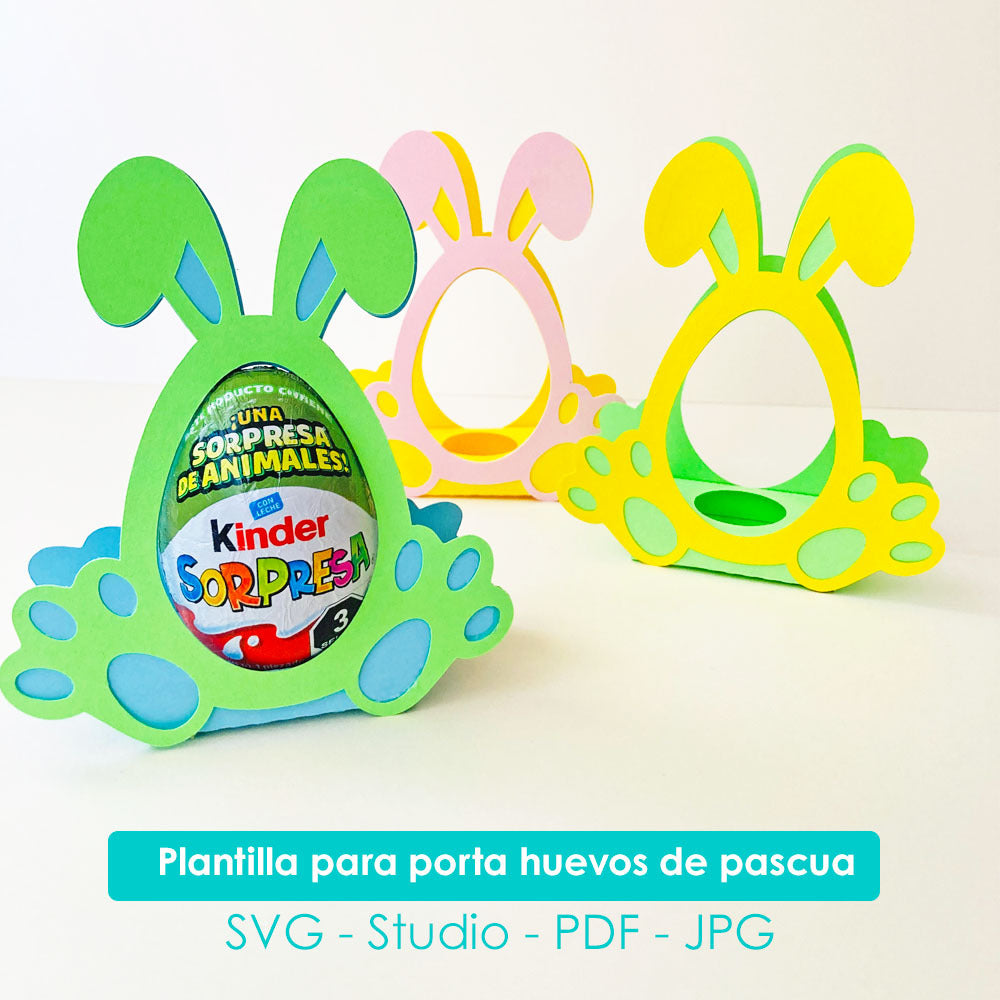 Plantilla porta huevos de pascua
