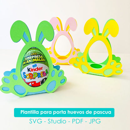 Plantilla porta huevos de pascua