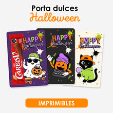 Porta Dulce Halloween Spooky Fun — Tarjetas Imprimibles
