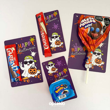 Porta Dulce Halloween Spooky Fun — Tarjetas Imprimibles