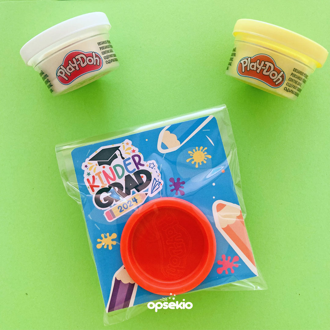 Regalos de graduación kinder play doh