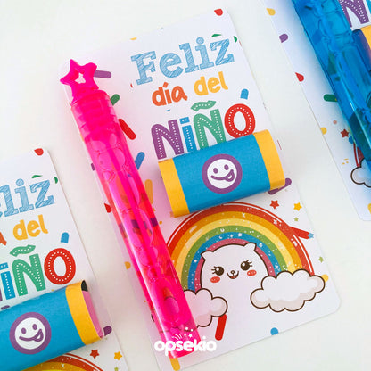Porta Burbujas Día del Niño para Imprimir - PDF