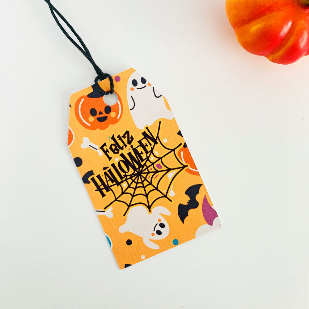 Etiquetas de Halloween colgantes