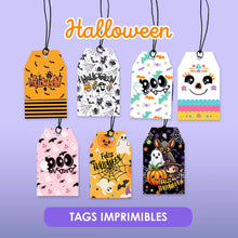 Tags Halloween para Imprimir — 7 Diseños en PDF
