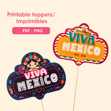 Toppers Viva Mexico para imprimir