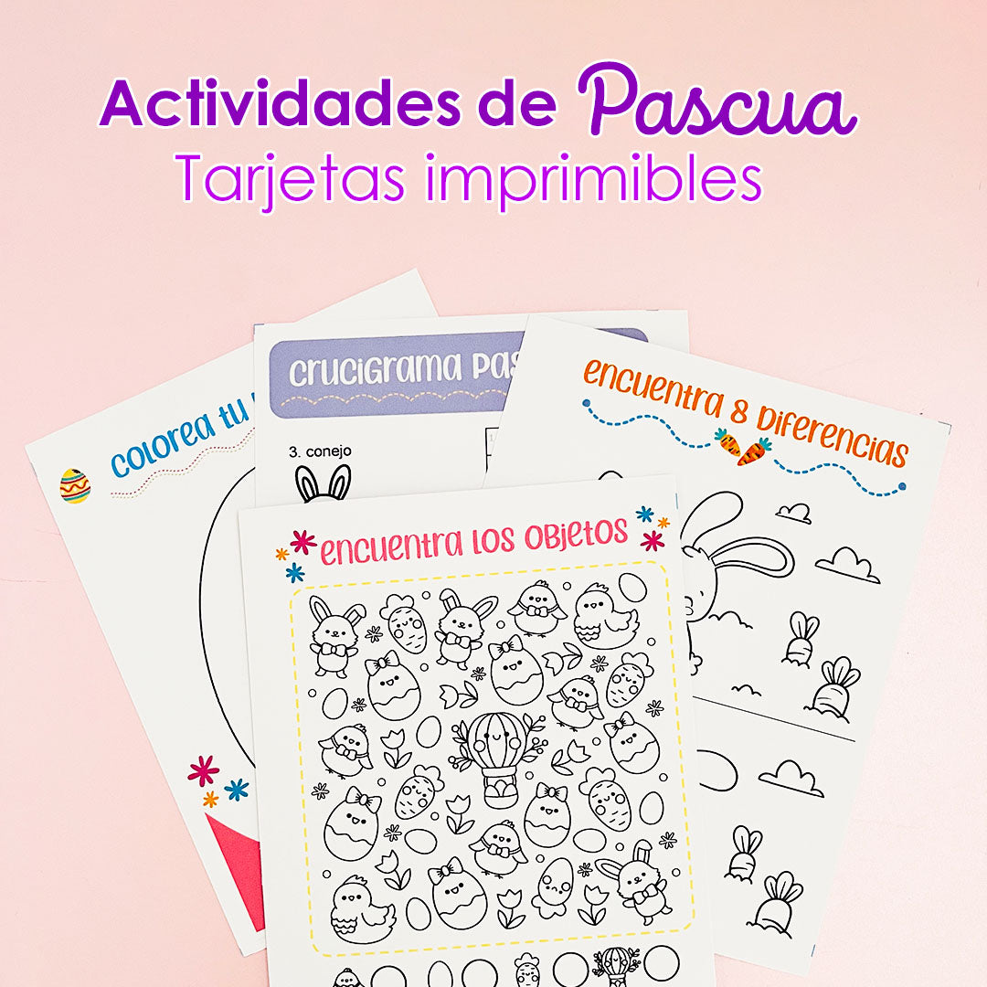 Actividades de Pascua para Imprimir (PDF y PNG)