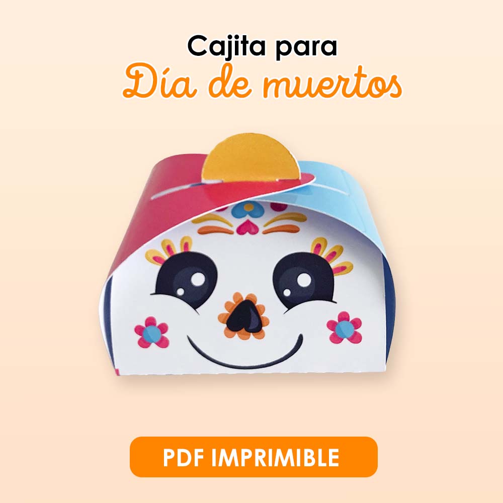 Cajita Día de Muertos — Calaverita Imprimible PDF
