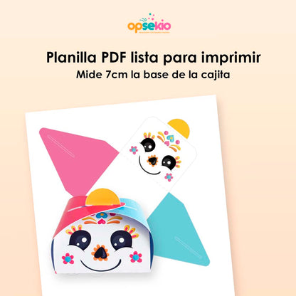 Cajita Día de Muertos — Calaverita Imprimible PDF