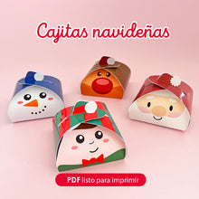 Cajitas navideñas para imprimir en PDF