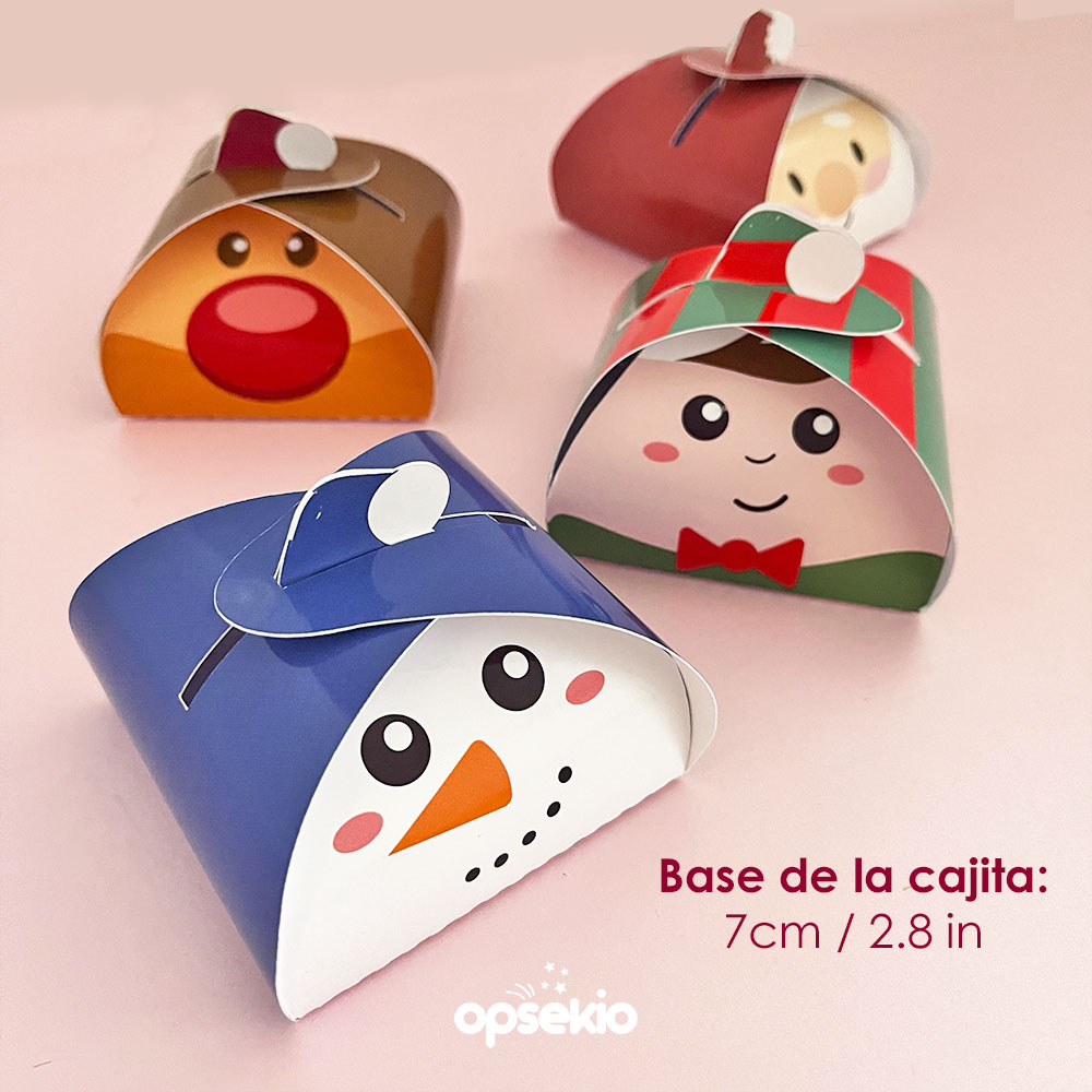 Cajitas navideñas para dulces