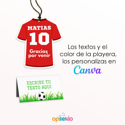 Kit Imprimible de Envolturas para Fiesta de Fútbol