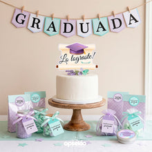 Kit imprimible graduación lavanda y menta