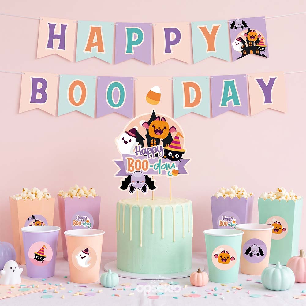 Mini Kit Halloween Happy BOO-day — Cumpleaños Infantil