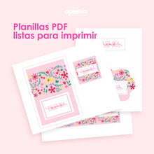 Kit Imprimible Día de la Madre: Tarjeta, Cake Topper y Etiqueta (PDF)
