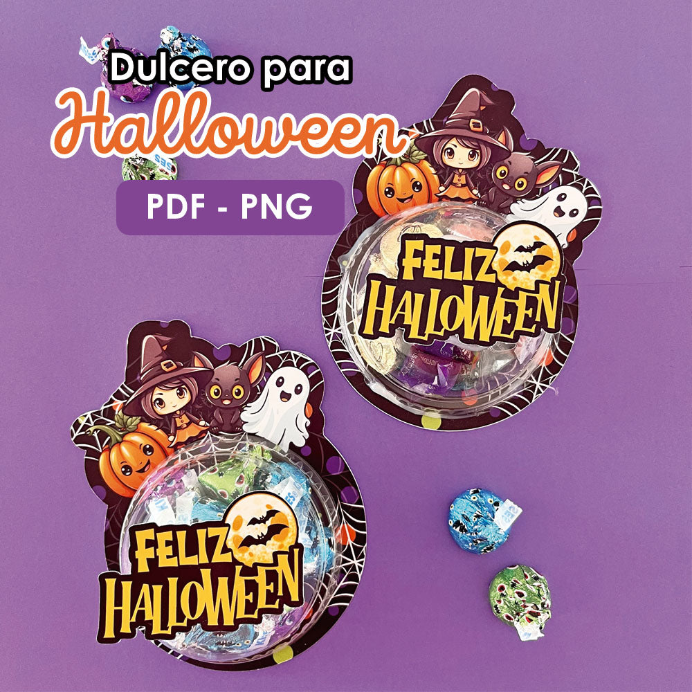 Dulcero para halloween con domo