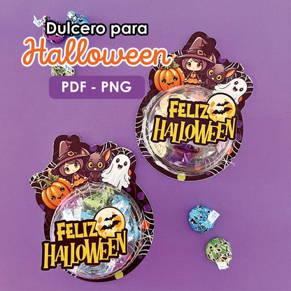 Dulcero para halloween con domo