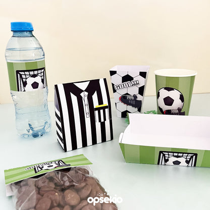 Kit Imprimible de Envolturas para Fiesta de Fútbol