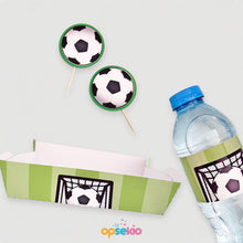 Kit Básico de imprimible Fiesta Fútbol para Cumpleaños (PDF y PNG)
