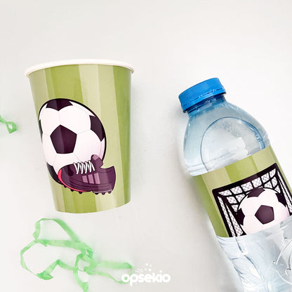 Kit Imprimible de Envolturas para Fiesta de Fútbol
