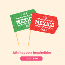 Mini toppers fiestas patrias para imprimir gratis