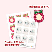 Etiquetas de navidad para imprimir