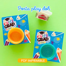 Porta Play-Doh Graduación Preescolar para Imprimir (Planilla PDF - Editable)