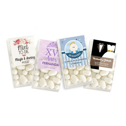 Recuerdos para fiestas tic tac personalizados