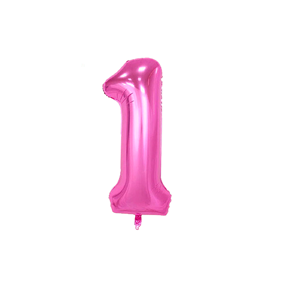 Globo número rosa 76cm