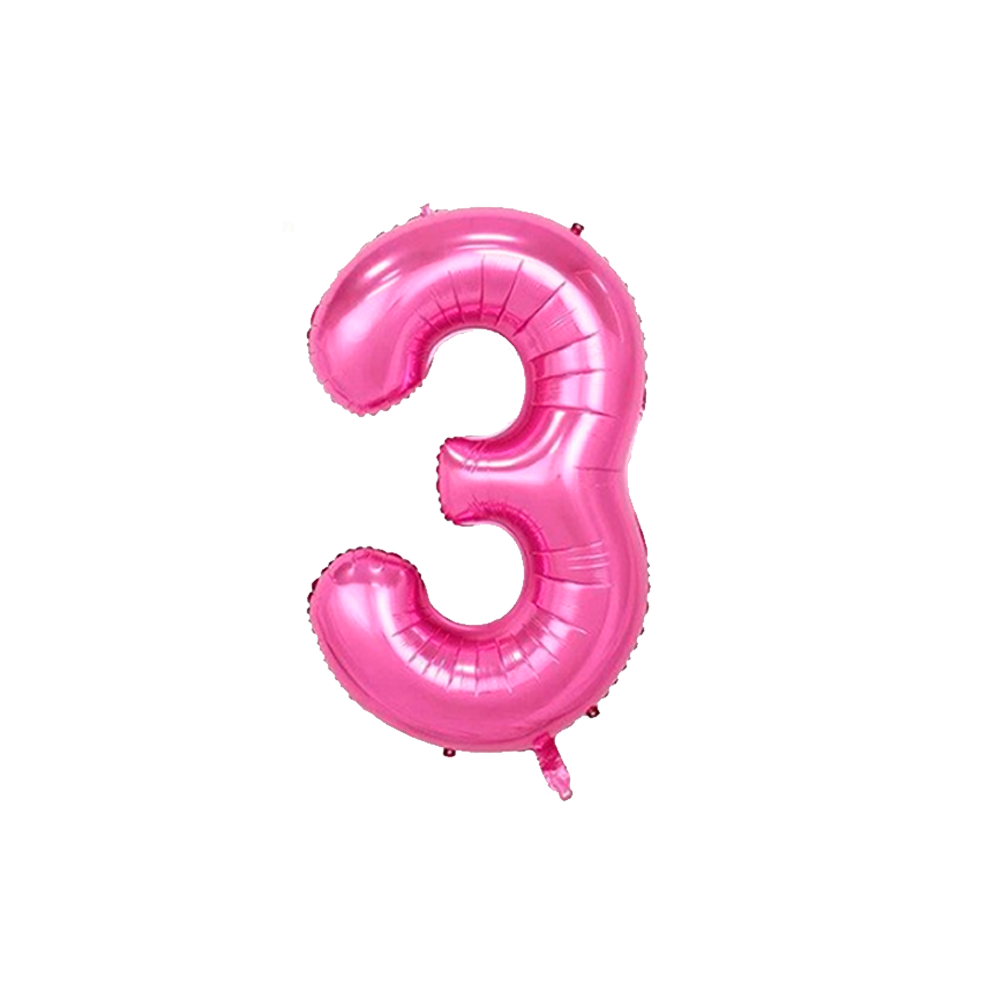 Globo número rosa 76cm