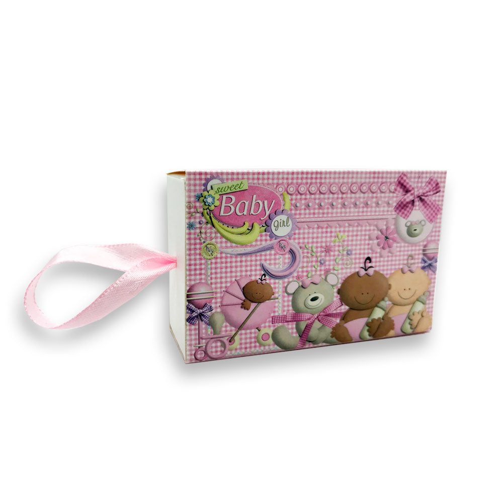 Caja dulcero para baby shower tipo cerillo (25 pz)