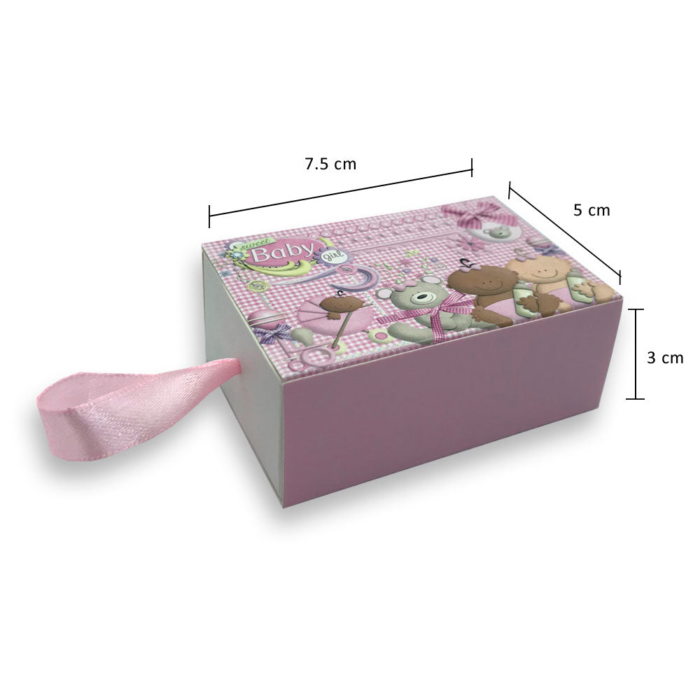 Caja dulcero para baby shower tipo cerillo (25 pz)