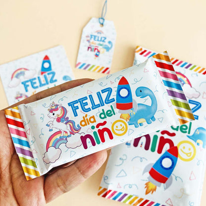 Etiquetas día del niño para imprimir