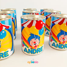 Dulceros para fiesta bote de alcancía chico