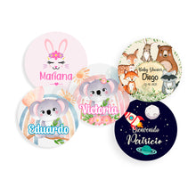 Etiquetas para baby shower (30 pz)
