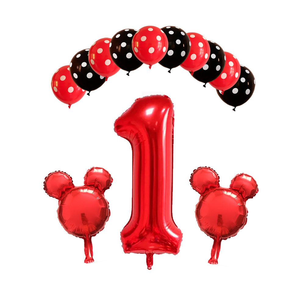 Set de cumpleaños 1 año Mickey Mouse