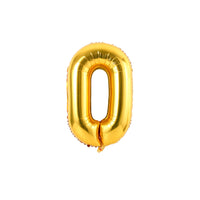 Globo Metálico Número Grande dorado 76cm