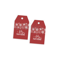 Etiquetas para regalos navideños con cordón 20 piezas