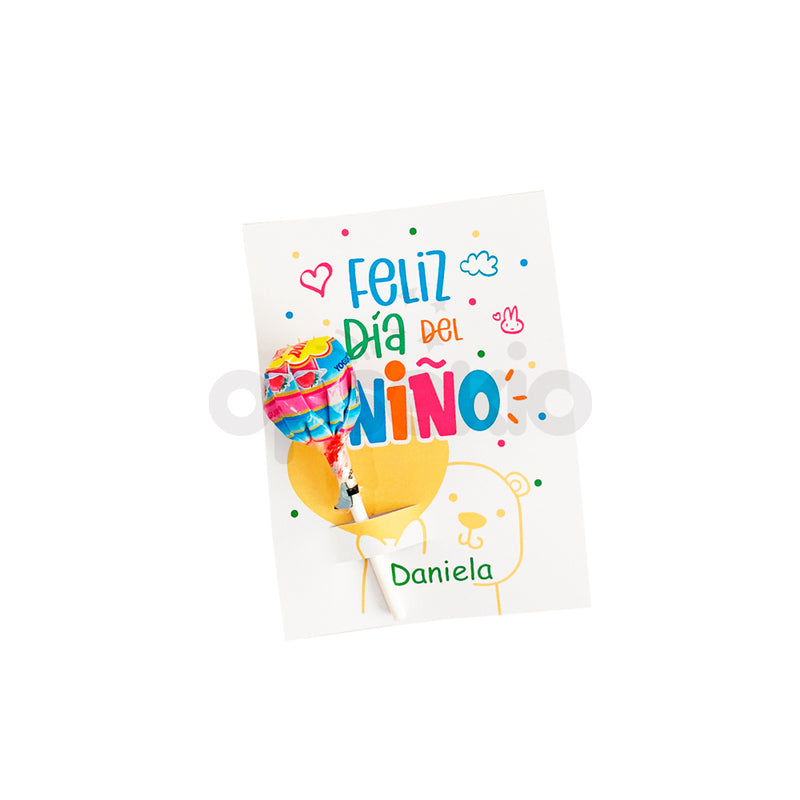Regalo Dia Del Niño Paleta Lollipop Holder para imprimir