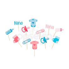 Cake toppers revelación de genero