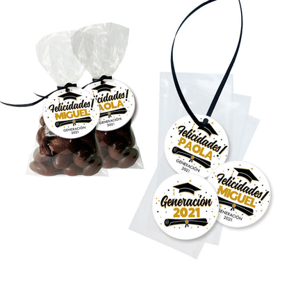 Bolsitas para graduación personalizadas 15 piezas